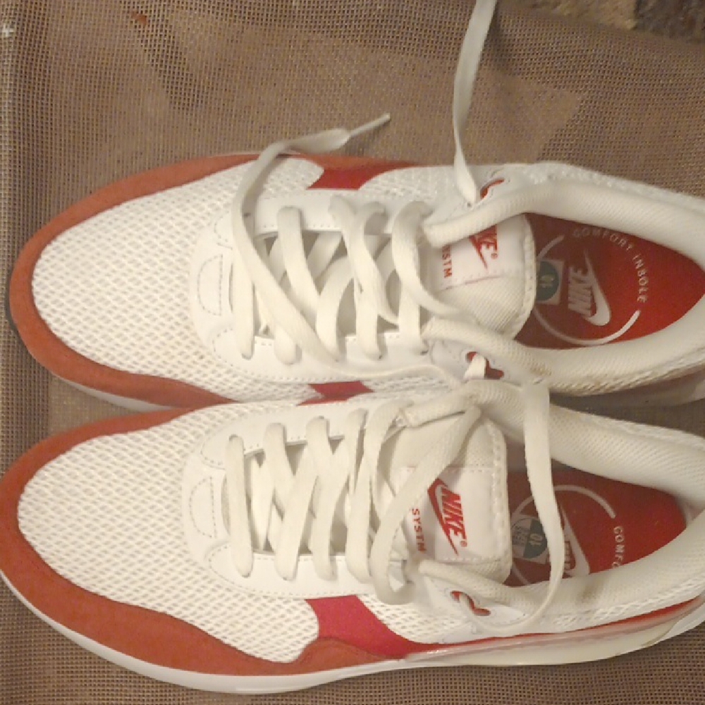 COPY - Nike Unisex White and Red Sneakers